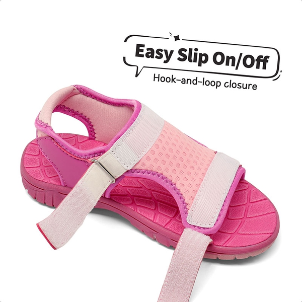 Kids Outdoor Quick Dry Sport Sandals - HOT PINK PINK - 3